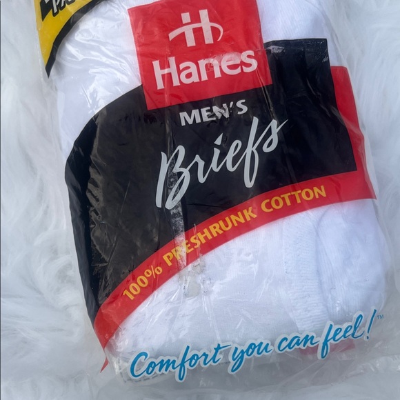 Hanes Men's Classic White Briefs Pack - Picture 6 of 12
